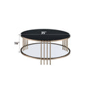 Abisha - Sintered Stone Top Round Tables by HouseOfZazla