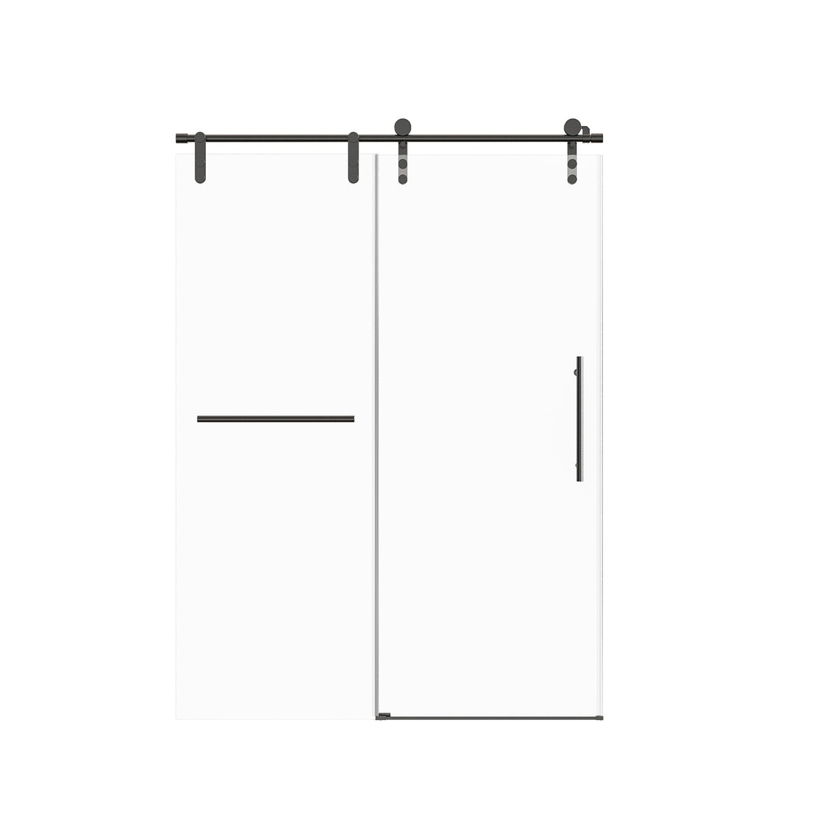 Frameless Single Sliding Shower Doors With Towel Rail & Handle, photo 2 of 40