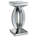 Empire - Square Side End Table - Silver by HouseOfZazla