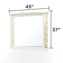 Cinderella - Bedroom Mirror With LED Frame Lighting (Dresser Not Included) - Beige by HouseOfZazla