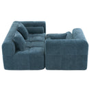 Sectional Free Combined Sofa With 2 Side Pockets by HouseOfZazla