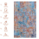 Maval - 6' X 9' Washable Area Rug - Multi
