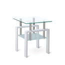 Tempered Glass Table With Storage by HouseOfZazla