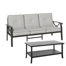 Patio Furniture Set with Coffee Table and Cushions for Backyard by HouseOfZazla