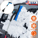 3 In 1 Windshield Ice Scraper Extendable Car Snow Removal Tool Telescoping Car Broom Snow Shovel Automobile Frost Removal