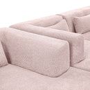 Upholstered Sofa Free Combined Sofa Couch With 2 Chaise Lounge And Five Back Pillows For Living Room by HouseOfZazla