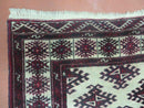 3' X 3' Vintage Handmade Turkoman Bokhara Yamud Wool Rug Nice
