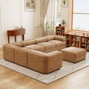 Contemporary Elegant Sofa With Storage And Ottoman by HouseOfZazla