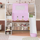 Loft Bed With House Shaped Frame And Tent by Unique Piece Furniture