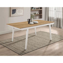 Prospect - Dining Table With Flared Leg - Natural by HouseOfZazla