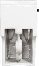 15 1/8 Inch 1.28 GPF 1-Piece Elongated Toilet with Soft-Close Seat - Gloss White 23T03-GW