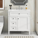Bathroom Vanity With Top Sink, Storage Cabinet With 2 Drawers, Tip Out Drawer by HouseOfZazla