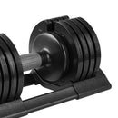 52Lbs Adjustable Dumbbell Steel And Plastic - Black by HouseOfZazla