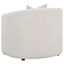 Rory - Sloped Arms Chair With Pillow - White by HouseOfZazla