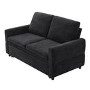 Convertible Sofa Bed Loveseat With Adjustable Backrest And USB Ports by HouseOfZazla