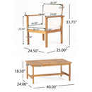 2 CLUB CHAIR & TABLE