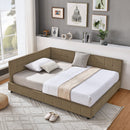 Upholstered Bed Frame With Tufted Backrest And Armrests by HouseOfZazla