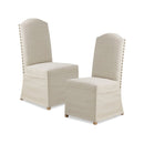Dining Chair With Skirts (Set of 2) - Beige by Unique Piece Furniture