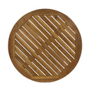 Stamford - Outdoor Bistro Table Acacia Wood X - Base - Teak
