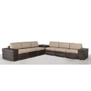 Elegant Outdoor Rattan Wicker 6 Person Seating Group With Cushions by HouseOfZazla