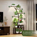 9 Tiered Indoor Plant Stand With 5 Adjustable Grow Lights by HouseOfZazla