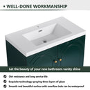 Contemporary Freestanding Bathroom Vanity With Resin Sink & Soft-Close Cabinet Doors by HouseOfZazla