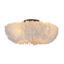 20" Feather-Dressed Caged Ceiling Fan with Remote and Light by HouseOfZazla