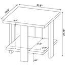 Square End Table - Mango Color by HouseOfZazla