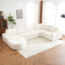 U-Shaped Oversized Modular Cloud Sectional Sofa With Deep Seat For Living Room by Unique Piece Furniture