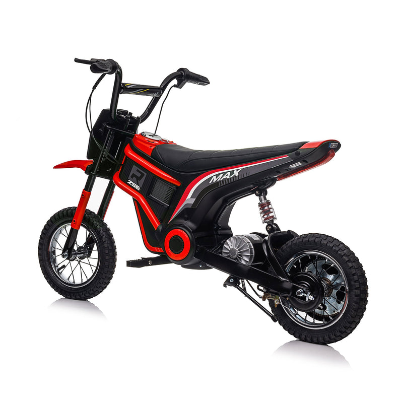 24V14ah Kids Ride On 24V Electric Toy Motocross Motorcycle Dirt Bike-XXL large,Speeds up to 14.29MPH,Dual Suspension, Hand-Operated Dual Brakes, Twist Grip Throttle, Authentic Motocross Bike Geometry