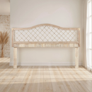King Size Rattan Headboard Adjustable Bed by HouseOfZazla