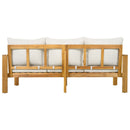 Outdoor 4pcs Acacia Sectional Patio Sofa Set