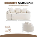 Loveseat Sofa, Compact Design For Small Spaces by Unique Piece Furniture