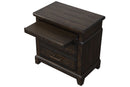 2 Drawer Nightstand Elegant Design - Mahogany by HouseOfZazla