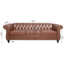 Rolled Arm Chesterfield 3 Seater Sofa by Unique Piece Furniture