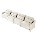 Elegant Sofa With Ergonomic Design And Lumbar Pillows by HouseOfZazla