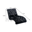 Chaise Lounge Indoor, Button Tufted Upholstered Chaise Lounge Chair With Pillow by HouseOfZazla