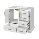 Traditional Bathroom Vanity With Soft Close Doors And Drawers by HouseOfZazla