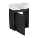 Modern Bathroom Vanity With Ceramic Basin, Wall Mounted Floating Sink Combo, Storage Cabinet by HouseOfZazla