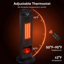 1500W Portable Electric Space Heater with Remote and Thermostat
