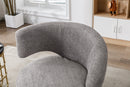 360 Degree Swivel Cuddle Barrel Accent Chairs, Round Armchairs with Wide Upholstered, Fluffy Fabric Chair for Living Room, Bedroom, Office, Waiting Rooms