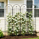 Metal Garden Trellis For Climbing Plants Outdoor Rustproof Plant Support Rose Trellis Netting Trellis by HouseOfZazla