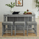 59 Inch Bar Table and Chair Set