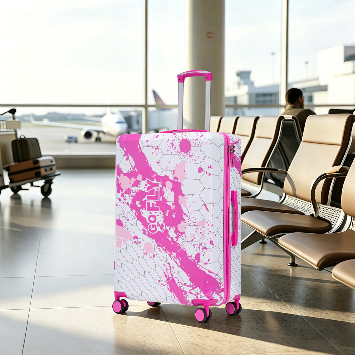 28 Inch PC Spinner Wheel Luggage - Pink, photo 4 of 10