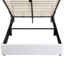 Elegant Upholstered Platform Bed With Hydraulic Storage System by HouseOfZazla