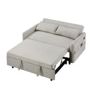 Pull Out Sleep Sofa Bed Loveseats Sofa Couch With Adjsutable Backrest, Storage Pockets, 2 Soft Pillows, USB Ports For Living Room, Bedroom, Apartment, Office by HouseOfZazla
