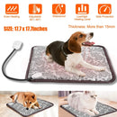 Pet Heating Pad Dog Cat Electric Heating Mat Waterproof Adjustable Warming Blanket with Chew Resistant Steel Cord Case by GBruno Store