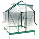 Polycarbonate house, Heavy Duty Outdoor Aluminum Walk-In House Kit With Rain Gutter, Vent And Door For Backyard Garden by HouseOfZazla