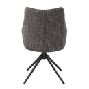 Malika - Side Chair With Swivel (Set of 2) - Brown Gray