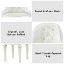 Dorothy - Vanity Chair With Swivel Chair Only - Ivory by HouseOfZazla